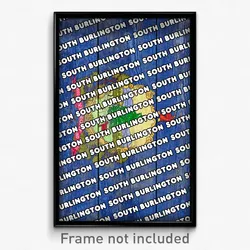 South Burlington Vermont Poster (VT City Souvenir 11x17 Town Print)