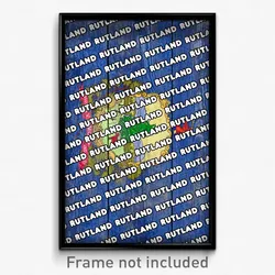 Rutland Vermont Poster (VT City Souvenir 11x17 Town Print)