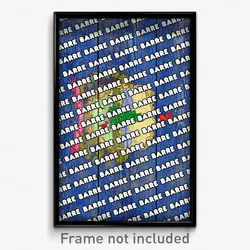 Barre Vermont Poster (VT City Souvenir 11x17 Town Print)