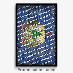 St. Albans Vermont Poster (VT City Souvenir 11x17 Town Print)