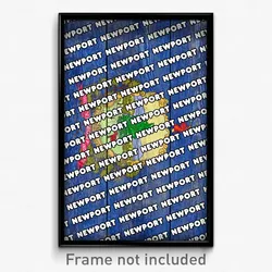 Newport Vermont Poster (VT City Souvenir 11x17 Town Print)