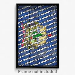 Morrisville Vermont Poster (VT City Souvenir 11x17 Town Print)