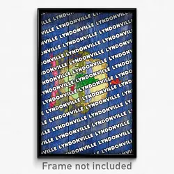 Lyndonville Vermont Poster (VT City Souvenir 11x17 Town Print)