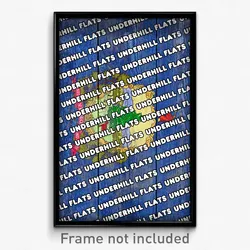 Underhill Flats Vermont Poster (VT City Souvenir 11x17 Town Print)