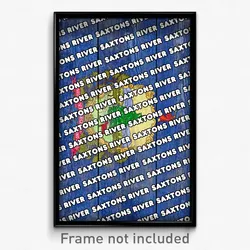 Saxtons River Vermont Poster (VT City Souvenir 11x17 Town Print)