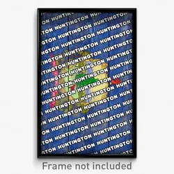 Huntington Vermont Poster (VT City Souvenir 11x17 Town Print)