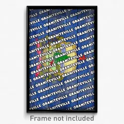 Graniteville Vermont Poster (VT City Souvenir 11x17 Town Print)