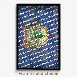 East Middlebury Vermont Poster (VT City Souvenir 11x17 Town Print)