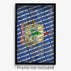 Killington Village Vermont Poster (VT City Souvenir 11x17 Town Print)