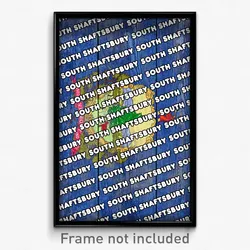 South Shaftsbury Vermont Poster (VT City Souvenir 11x17 Town Print)