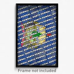 North Pownal Vermont Poster (VT City Souvenir 11x17 Town Print)