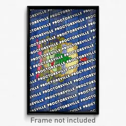 Proctorsville Vermont Poster (VT City Souvenir 11x17 Town Print)