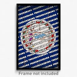 Fredericksburg Virginia Poster (VA City Souvenir 11x17 Town Print)