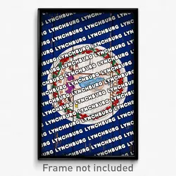 Lynchburg Virginia Poster (VA City Souvenir 11x17 Town Print)