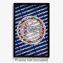 Portsmouth Virginia Poster (VA City Souvenir 11x17 Town Print)
