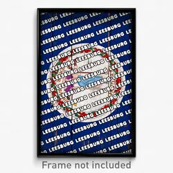 Leesburg Virginia Poster (VA City Souvenir 11x17 Town Print)