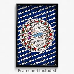 Manassas Virginia Poster (VA City Souvenir 11x17 Town Print)