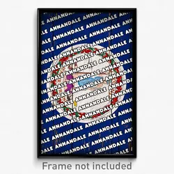 Annandale Virginia Poster (VA City Souvenir 11x17 Town Print)