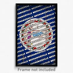 Mechanicsville Virginia Poster (VA City Souvenir 11x17 Town Print)