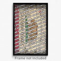 North Richmond California Poster (CA City Souvenir 11x17 Town Print)