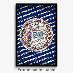 Springfield Virginia Poster (VA City Souvenir 11x17 Town Print)