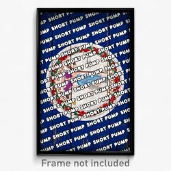 Short Pump Virginia Poster (VA City Souvenir 11x17 Town Print)