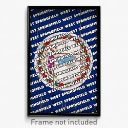 West Springfield Virginia Poster (VA City Souvenir 11x17 Town Print)