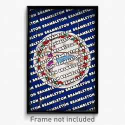 Brambleton Virginia Poster (VA City Souvenir 11x17 Town Print)