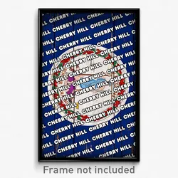 Cherry Hill Virginia Poster (VA City Souvenir 11x17 Town Print)