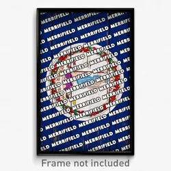 Merrifield Virginia Poster (VA City Souvenir 11x17 Town Print)
