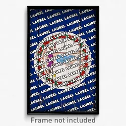 Laurel Virginia Poster (VA City Souvenir 11x17 Town Print)