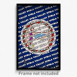 Hybla Valley Virginia Poster (VA City Souvenir 11x17 Town Print)