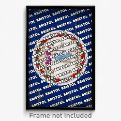Bristol Virginia Poster (VA City Souvenir 11x17 Town Print)