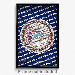Bull Run Virginia Poster (VA City Souvenir 11x17 Town Print)