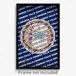 Falls Church Virginia Poster (VA City Souvenir 11x17 Town Print)