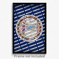Mount Vernon Virginia Poster (VA City Souvenir 11x17 Town Print)