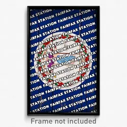 Fairfax Station Virginia Poster (VA City Souvenir 11x17 Town Print)