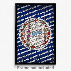 Manchester Virginia Poster (VA City Souvenir 11x17 Town Print)