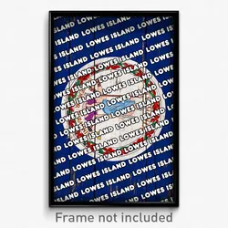 Lowes Island Virginia Poster (VA City Souvenir 11x17 Town Print)