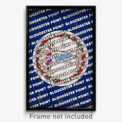 Gloucester Point Virginia Poster (VA City Souvenir 11x17 Town Print)