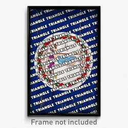 Triangle Virginia Poster (VA City Souvenir 11x17 Town Print)