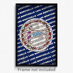 Lake Monticello Virginia Poster (VA City Souvenir 11x17 Town Print)