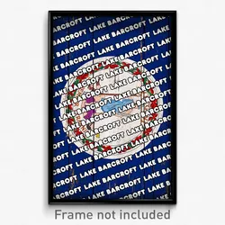 Lake Barcroft Virginia Poster (VA City Souvenir 11x17 Town Print)