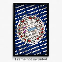Yorkshire Virginia Poster (VA City Souvenir 11x17 Town Print)