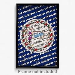 Loudoun Valley Estates Virginia Poster (VA City Souvenir 11x17 Town Print)