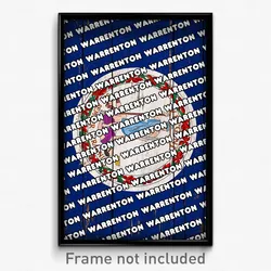 Warrenton Virginia Poster (VA City Souvenir 11x17 Town Print)