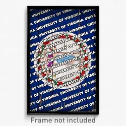 University of Virginia Virginia Poster (VA City Souvenir 11x17 Town Print)