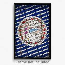 Franklin Virginia Poster (VA City Souvenir 11x17 Town Print)