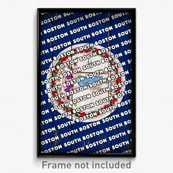 South Boston Virginia Poster (VA City Souvenir 11x17 Town Print)