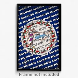 Bellwood Virginia Poster (VA City Souvenir 11x17 Town Print)